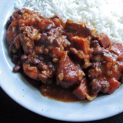 A picture of Pork, Chorizo & Black Bean Stew.
