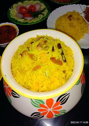 বাসন্তী পোলাও (basanti pulao recipe in Bengali) রেসিপির প্রধান ছবি