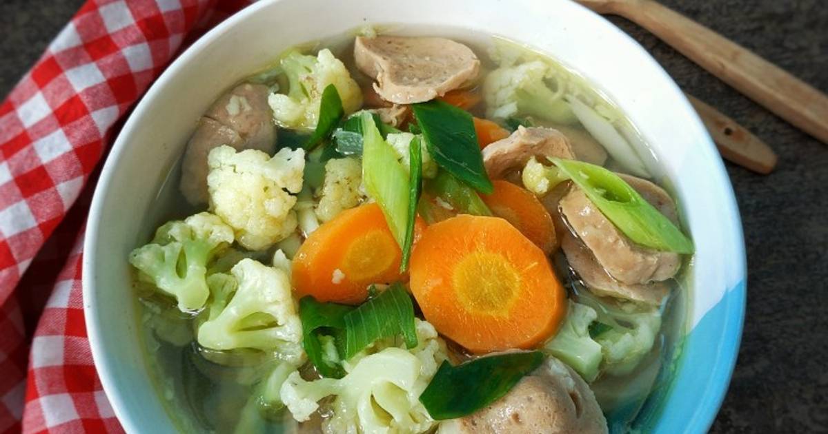 886 Resep Sop Kembang Kol Dan Bakso Enak Dan Mudah Cookpad