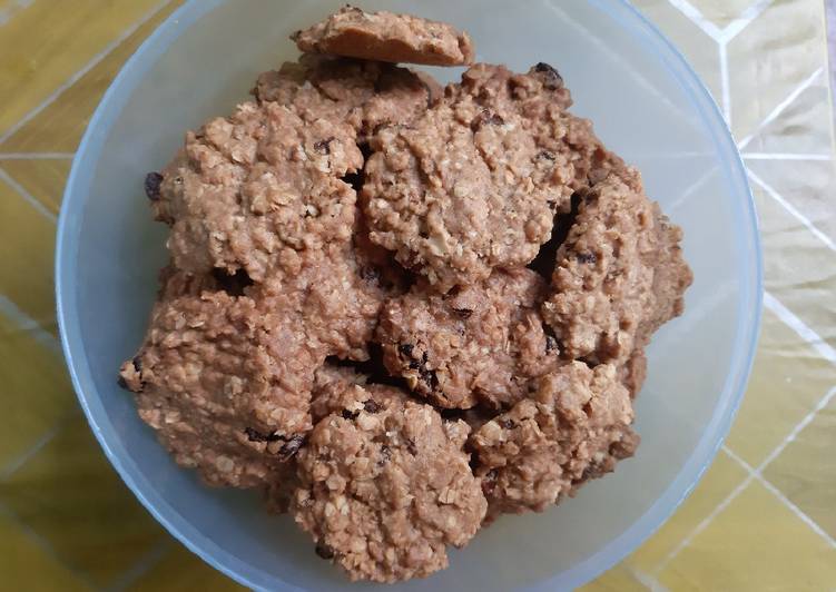 Resep Crunchy oatmeal raisin cookies, Sempurna