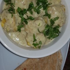 A picture of Peanut and coconut corn.