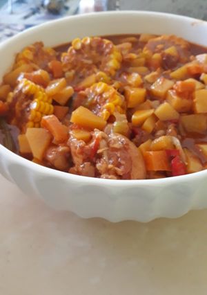 Una foto de Cocido de pata de cerdo