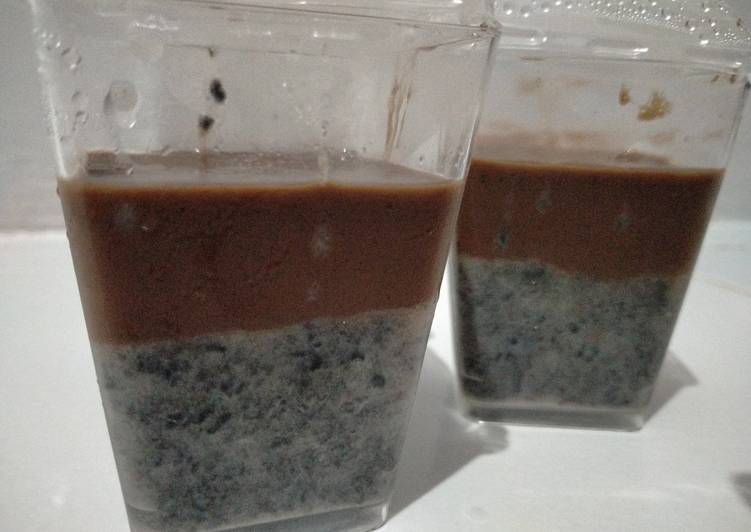 Chocolate oreo pudding