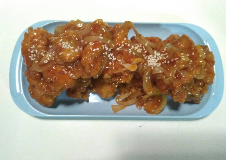 Bagaimana Membuat Crispy spicy chicken wings, Lezat Sekali