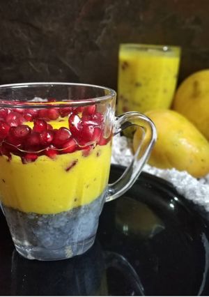 A picture of Mango chia pudding.