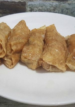 Foto resep Dim sum kulit tahu goreng isi udang