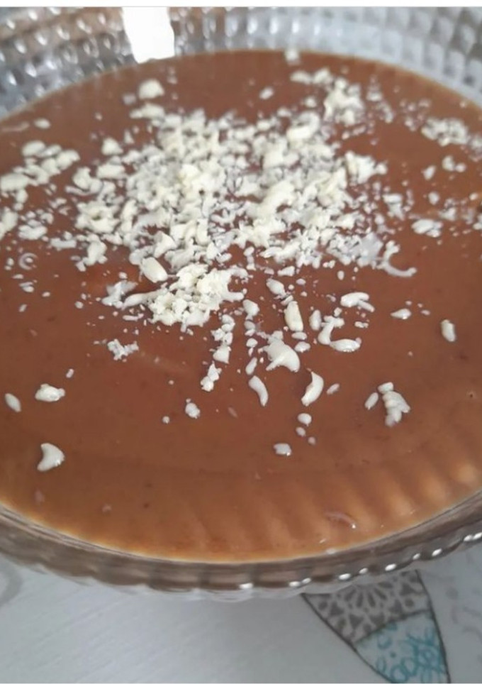Una foto de Natillas de chocolate al estilo tarta de la abuela en Mambo