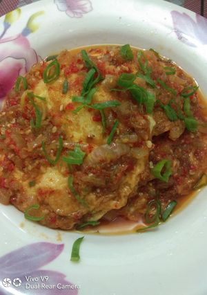 Foto resep Telur ceplok disambal