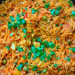 A picture of Maharashtrian Style Masala Bhhat.