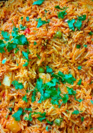 A picture of Maharashtrian Style Masala Bhhat.
