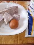 Boiled arrowroot,egg and milk#charity recipe