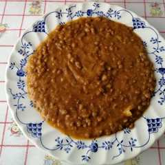 Una foto de Guiso de lentejas veganas