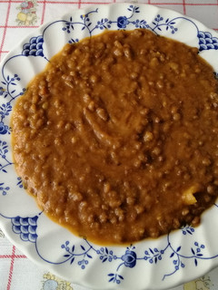 Una foto de Guiso de lentejas veganas