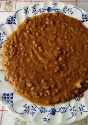 Una foto de Guiso de lentejas veganas