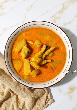 Foto resep Gulai Ceker Ayam Labu Siam