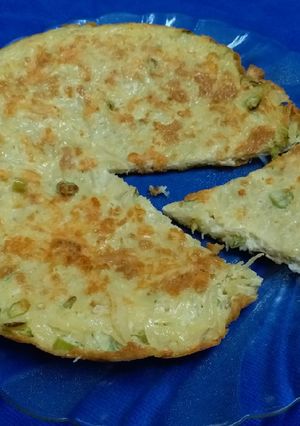 A picture of Egg Potato Cheese Omelette.