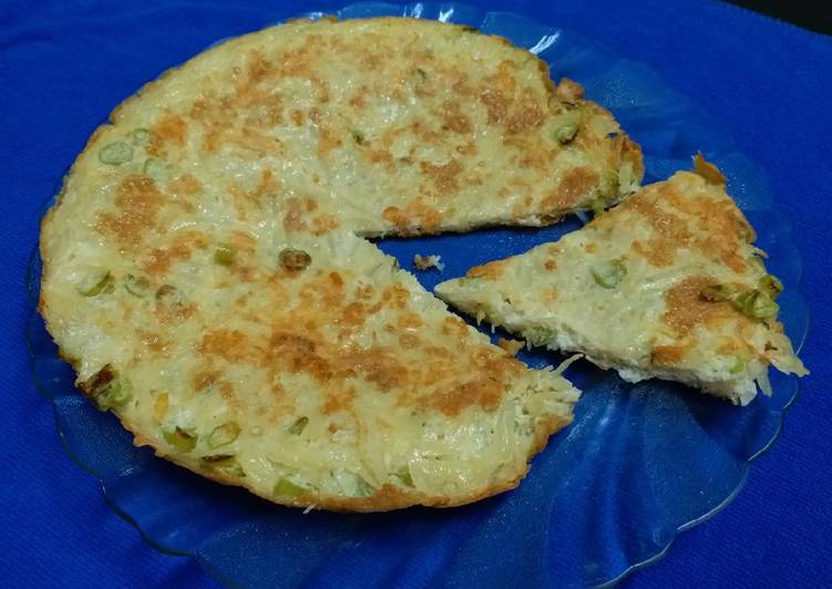 Recipe of Yummy Egg Potato Cheese Omelette