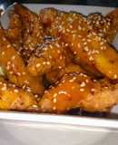 Pechuga en salsa de miel mostaza