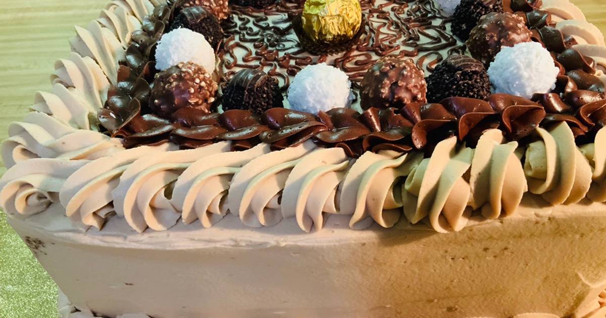 Pastel Chocolate de Capuchino Receta de macorose66- Cookpad