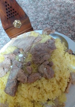 صورة لوصفة منسف بينسف نسف من طيابته 😂😍