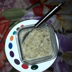 A picture of Moong dal simple and mashed khichri.
