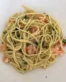Pasta con Camarones