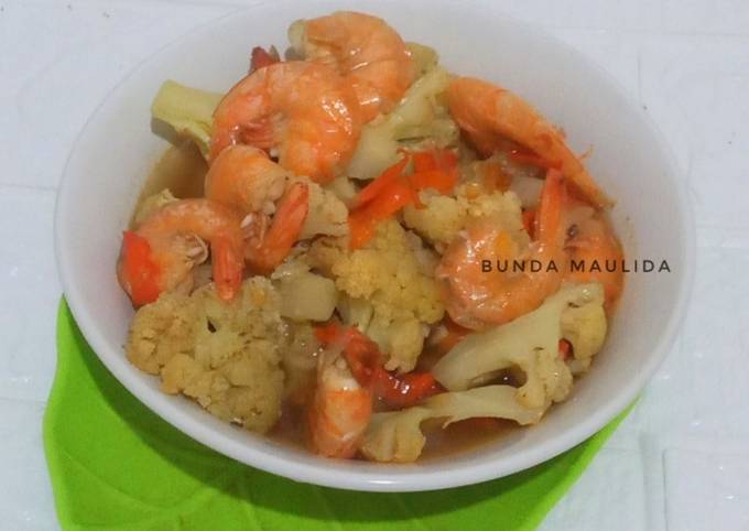 Resep Tumis Kembang Kol Dan Udang Oleh Bunda Maulida Cookpad