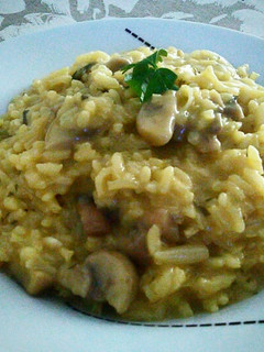 Una foto de Risotto a la cerveza con champiñones