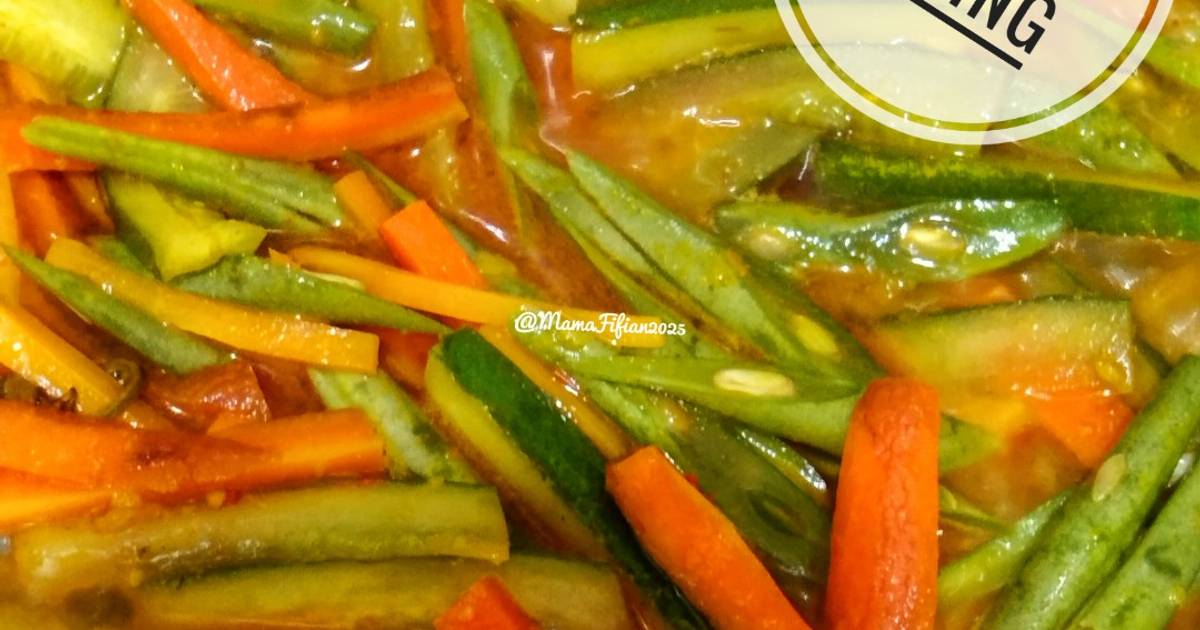 Resep Acar Kuning(wortel, Timun, Buncis) Dijamin Nikmat dan Mudah