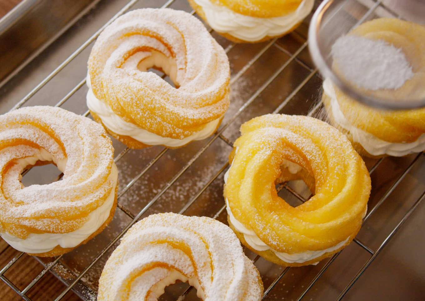 How To Make CRULLERS (Homemade Choux Pastry Donuts, Deep Fried Donuts)