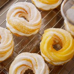 A picture of How To Make CRULLERS (Homemade Choux Pastry Donuts, Deep Fried Donuts).
