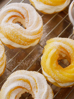 A picture of How To Make CRULLERS (Homemade Choux Pastry Donuts, Deep Fried Donuts).