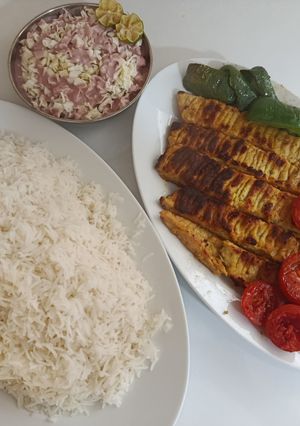 عکسی از دستور کباب تابه‌ای مرغ