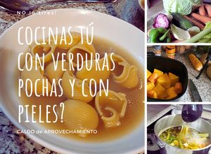 Foto principal de Caldo de Aprovechamiento (con verduras pochas y peladuras)