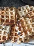 Waffles de banana y chocolate (con Wafflera)