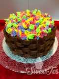 ¿Un cesto de flores o una rica tarta?
