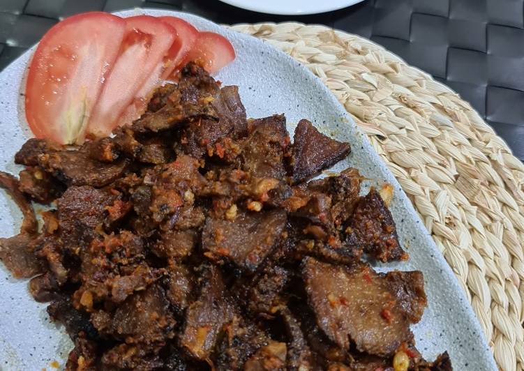 Resep Se'i sapi sambal lu'at Anti Gagal