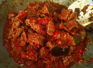 Foto resep Oseng Mercon Sapi Bolo Sego