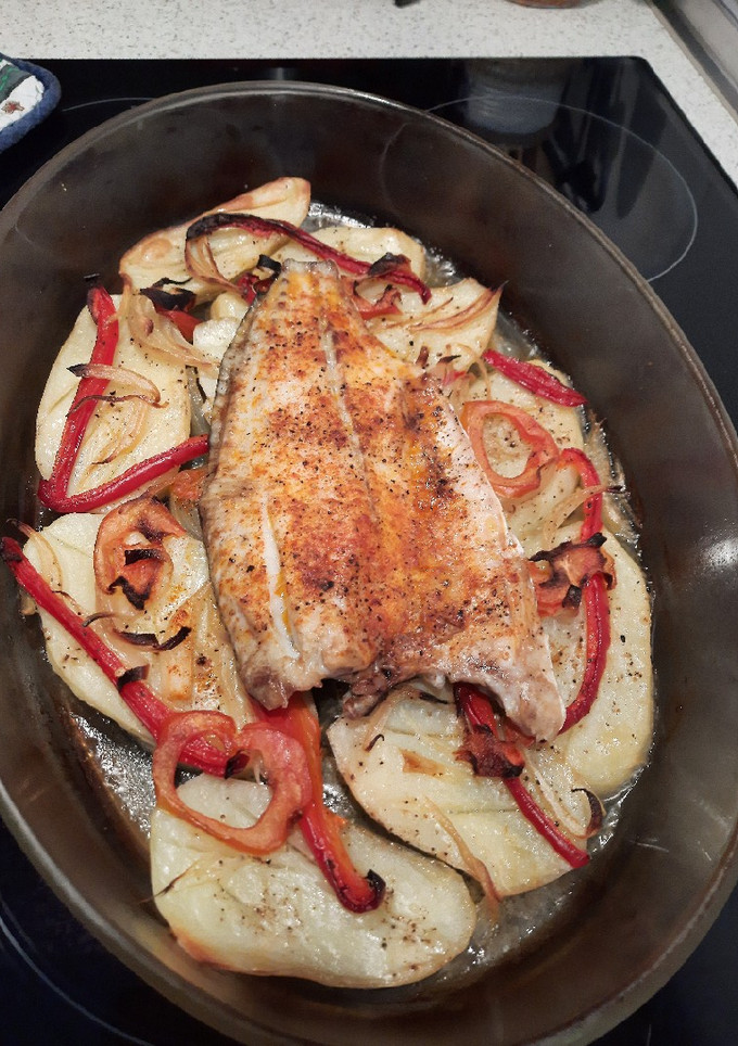 Una foto de Corvina al horno para 2