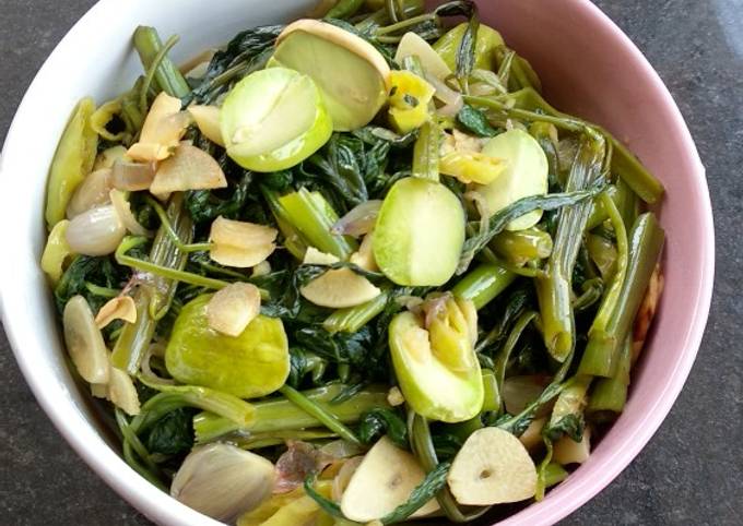 Cara Membuat Resep 🌿Tumis Kangkung Pete🌿