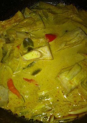Foto resep Sayur lodeh tewel bumbu jadi