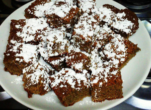 Una foto de Brownie de chocolate