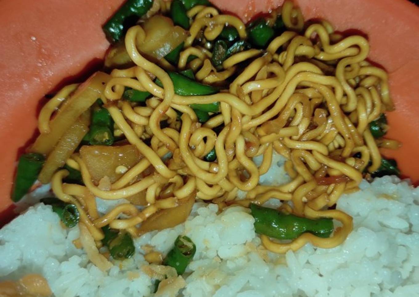 Oseng Mie Kentang Lombok Ijo