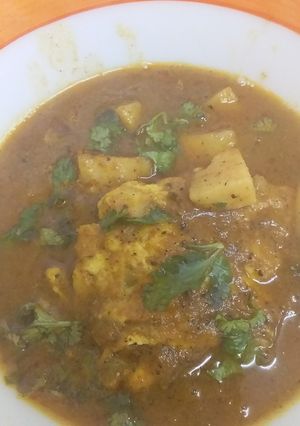 A picture of Omelet curry.