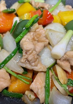 รูปของ หมูผัดพริกสามสี