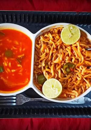 صورة لوصفة رامن كوري (نودلز كوري)