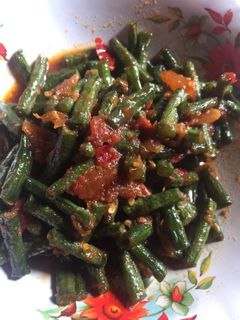 Foto resep Tumis kacang panjang pedas manis