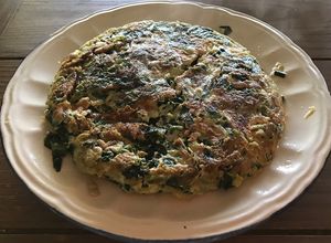 Una foto de Tortilla de achicorias