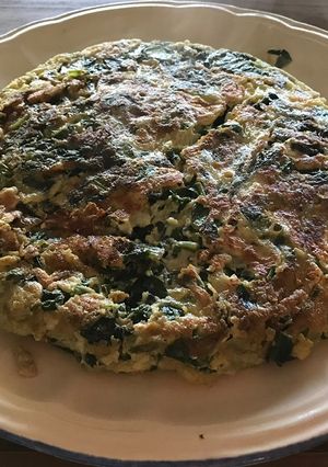 Una foto de Tortilla de achicorias