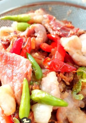 รูปของ ทอดหมูกระเทียมพริกสดสูตรไม่ต้องหมักหมูเอง